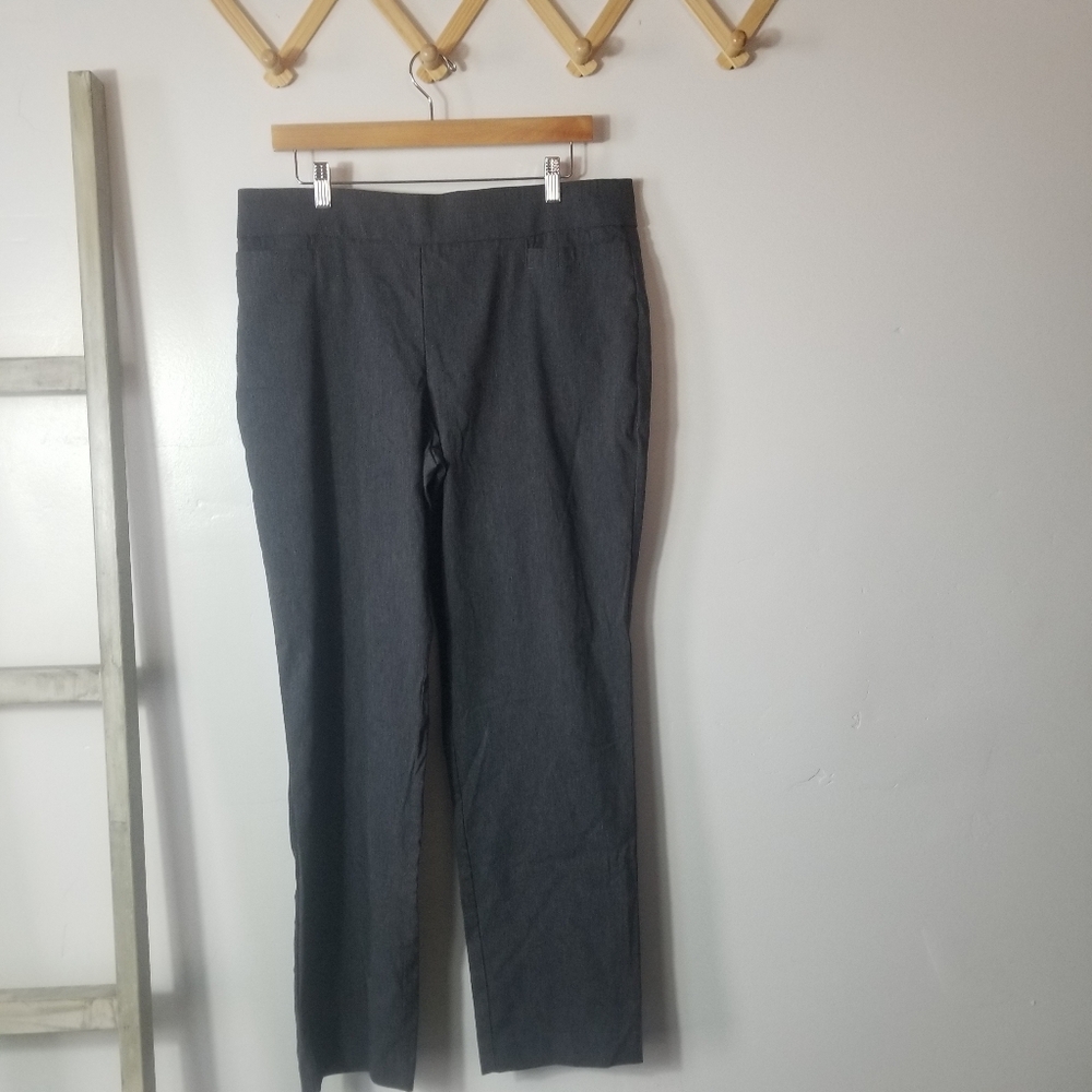BRIGGS WOMEN'S GRAY DRESS PANTS SIZE 14